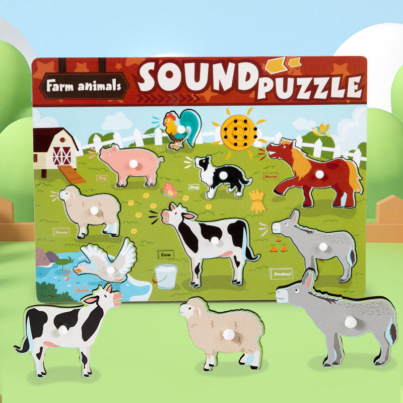 Minikyol Sesli Keşif Puzzle™ – Çiftlik Hayvanları