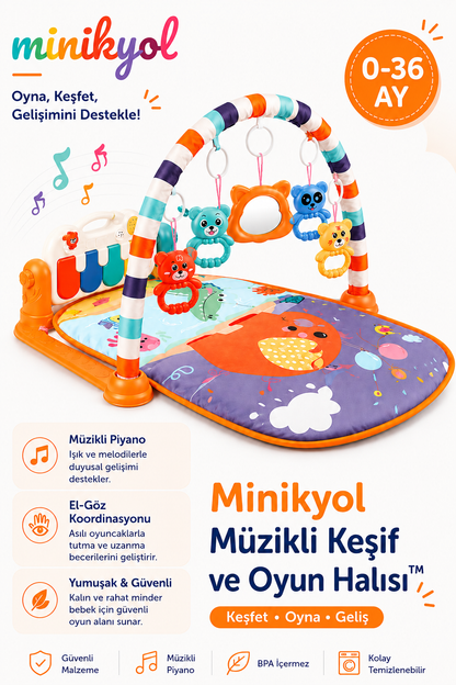 Minikyol Müzikli Keşif Halısı